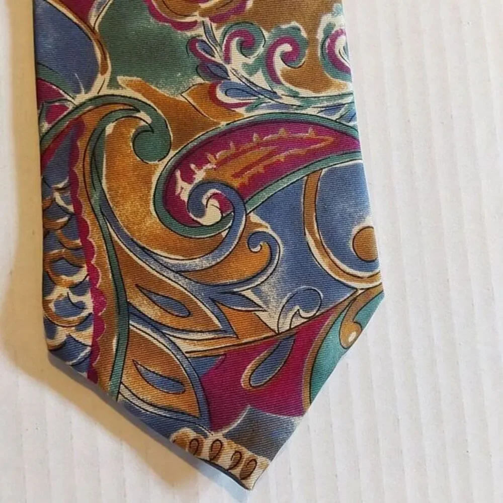 Designer Collection Men's Silk‎ Multicolored Necktie